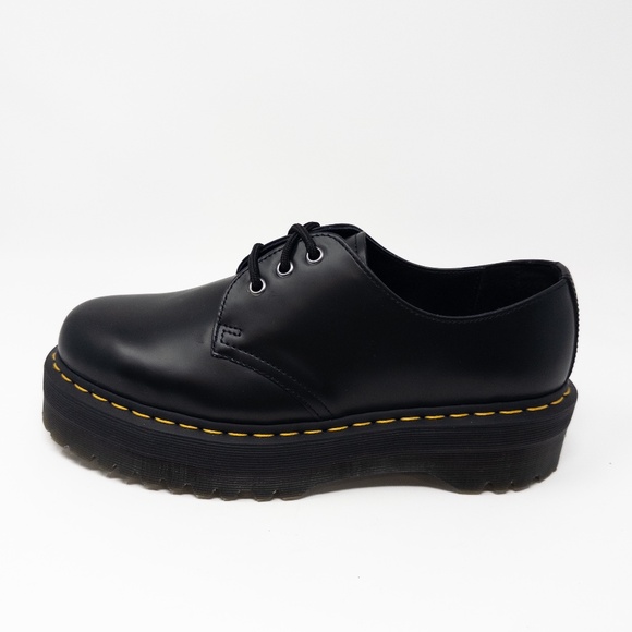 Dr. Martens Other - Dr. Martens 1461 Quad Oxford Polished Smooth Black Leather Men’s 9 Women’s 10